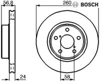 2X Bremsscheibe Bosch 0986478293 2 Bremsscheiben Vorderachse Vorne FüR Subaru