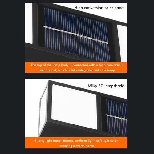 Solar Light Outdoor LED Solar Light Outdoor Solar Wall Light For Front Door UK - Picture 3 of 15