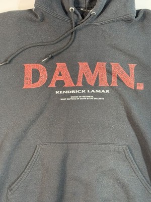 Kendrick Lamar DAMN Tour Hoodie Mens M Black Hip Hop Rap Album