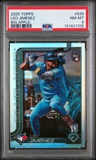 2025 TOPPS BIG APPLE #535 LEO JIMENEZ PSA 8
