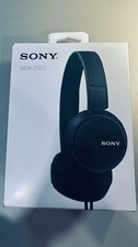 New Sealed Box Sony MDR ZX110 Black Wired Over Ear Quick Folding Style fast ship