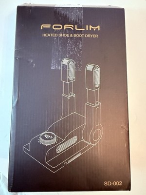 FORLIM Heated  Shoe & Boot Dryer NEW SD-002C Black Auto-Off Timer