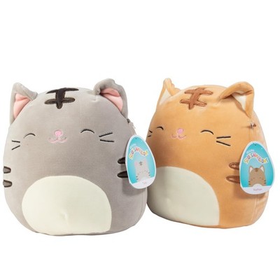 Mystery 8-Inch Cat Receive 1 Plush - Orange or Grey Kitty - Official Jazwares...