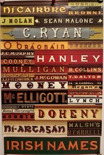 Irish Names Vintage Circa 1970s Poster Pub & Shop Signs Walter Pfeiffer 22X35