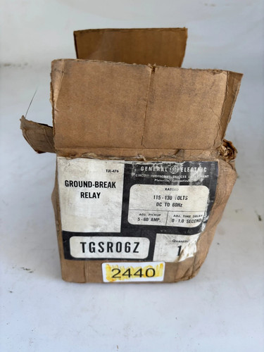 General Electric TGSR06Z Ground-Break Relay 130V