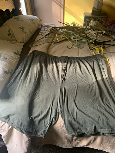 KingSize Men’s Lounge Shorts Green 7XL Big & Tall Cotton Knit 12” Inseam
