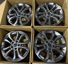 4x Mercedes Benz Alufelgen 7 x 17 Zoll ET 48,5 A2054010200 A B C E V Klasse Top