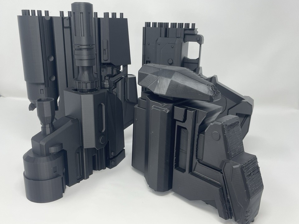 Halo Gun Reach assault rifle lifesized plastic toy prop for cosplay or ...