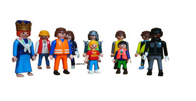 Playmobil Figuren Konvolut 10 Erwachsene und Kinder alle verschiedene Varianten