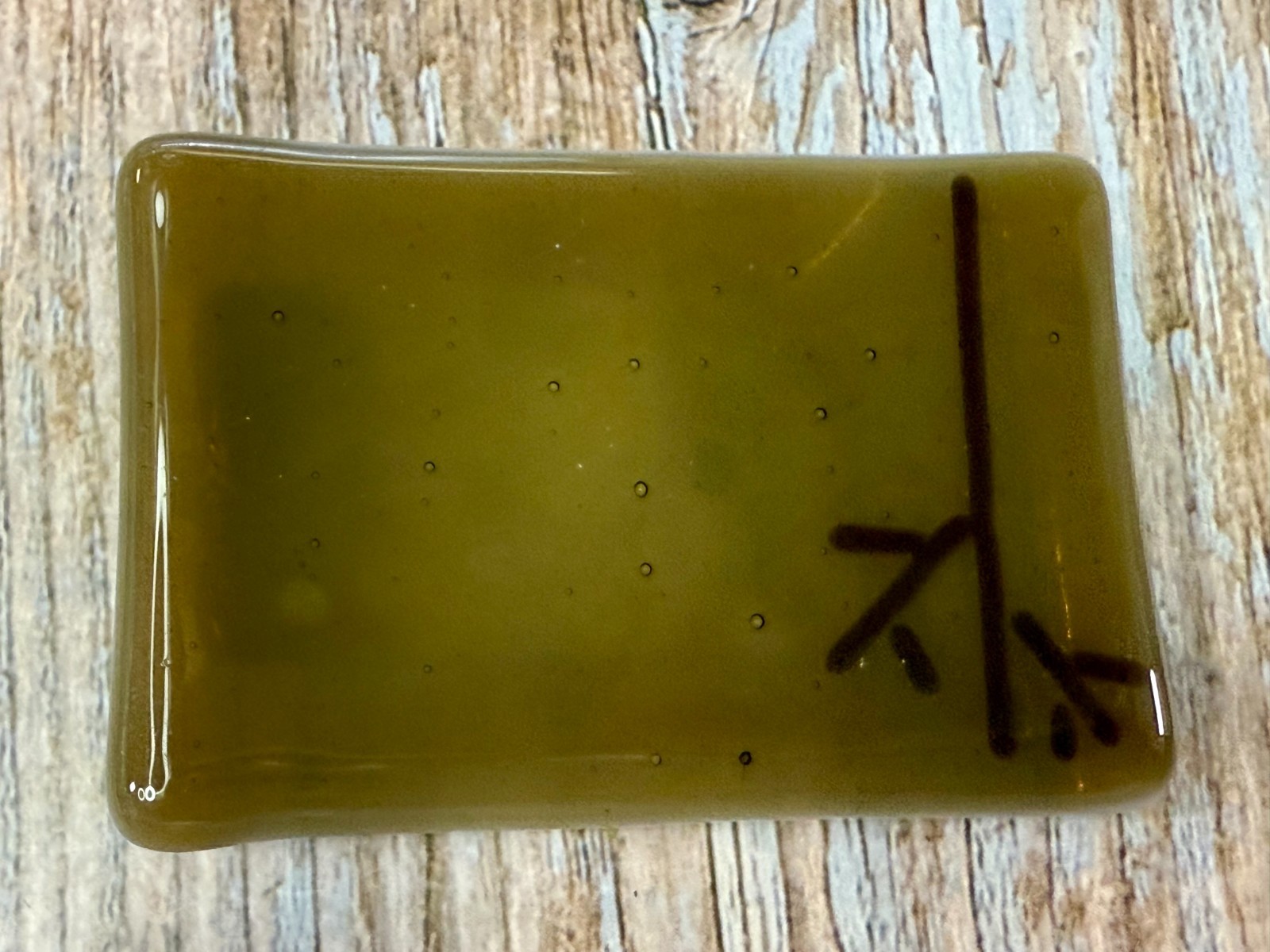 Abstract Pattern Rectangular Glossy Enamel Artisa… - image 15