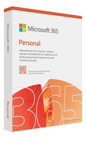 Microsoft 365 Personal Abbonamento 1 Utente 1 Anno Italiano BOX