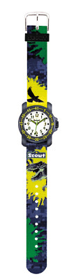 Scout Kinder Uhr Jungen Armbanduhr 280376039 Action Boys Dinosaurier 30 mm