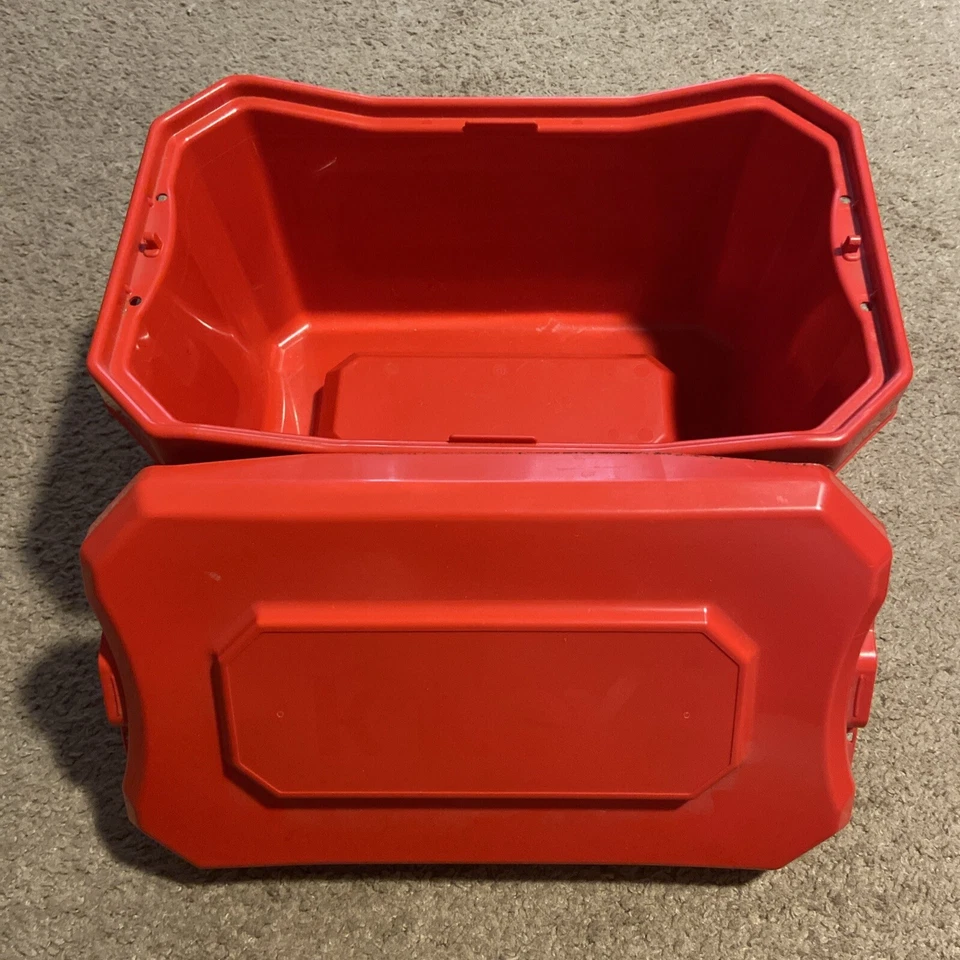 Red K’Nex Storage Container with Lid (EMPTY) - Image 2 of 2