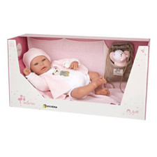 ARIAS POS210148 ARIEL REBORNS con BORSINA cm.45 Bianca e ROSA 98080