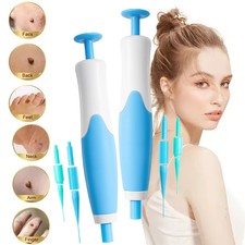 2in1 Auto Skin Tag 40x Rubber Bands 10x Alcohol Pad Painless Mole Wart Removal