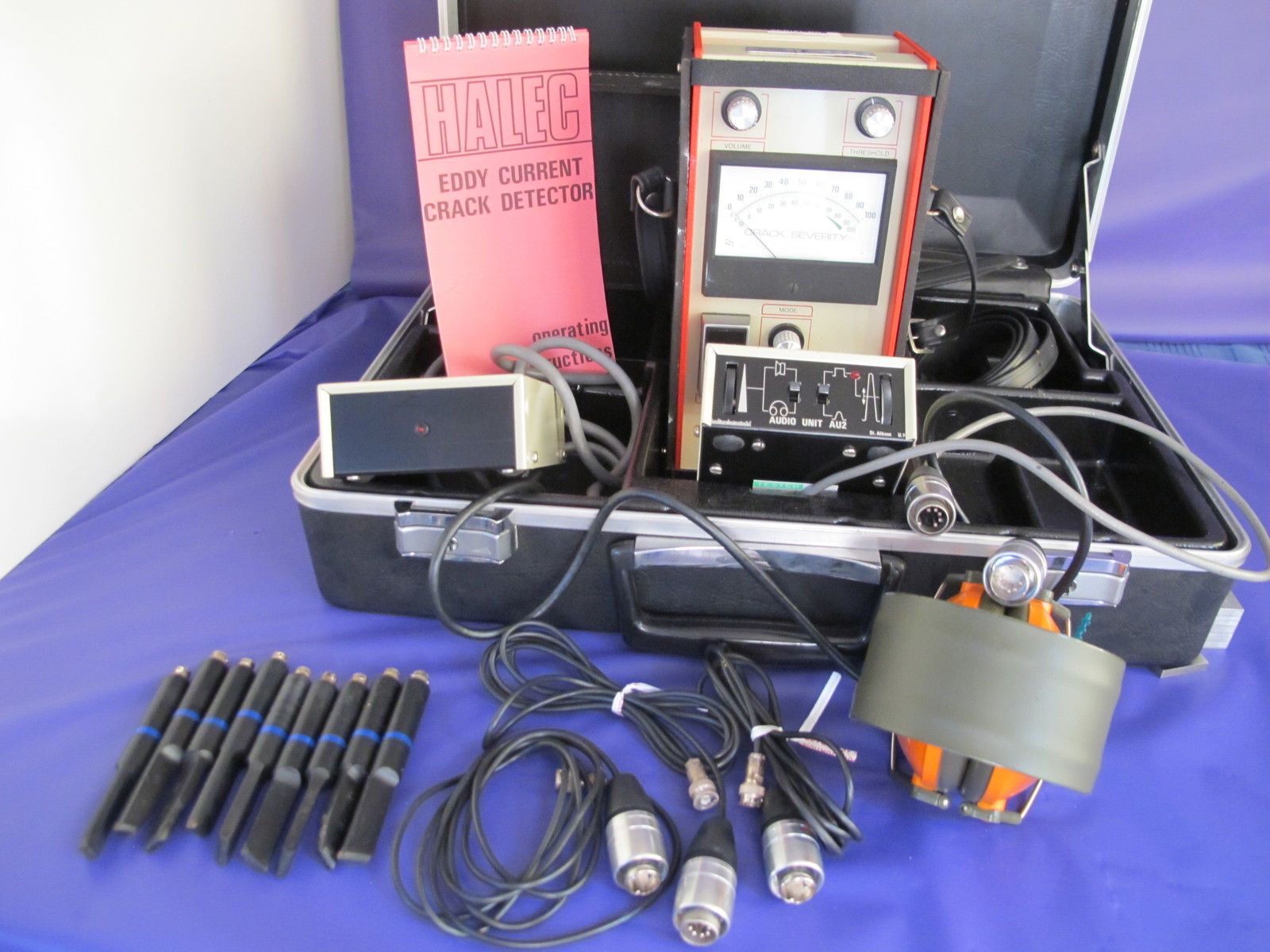 HOCKING ELECTRONICS HALEC MkII CRACK DETECTOR SYSTEM WITH 9 PROBES 