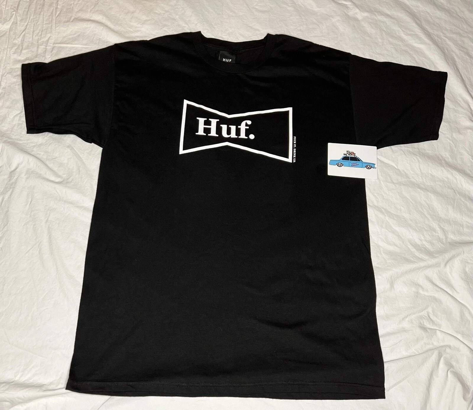 T shirt HUF SF Drink Up LRG noir Keith Hufnagel Supreme