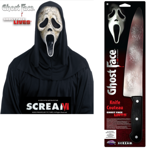 Scream Mask Knife Dagger Halloween Fancy Dress Costume Masks & Accessories - Picture 16 of 20