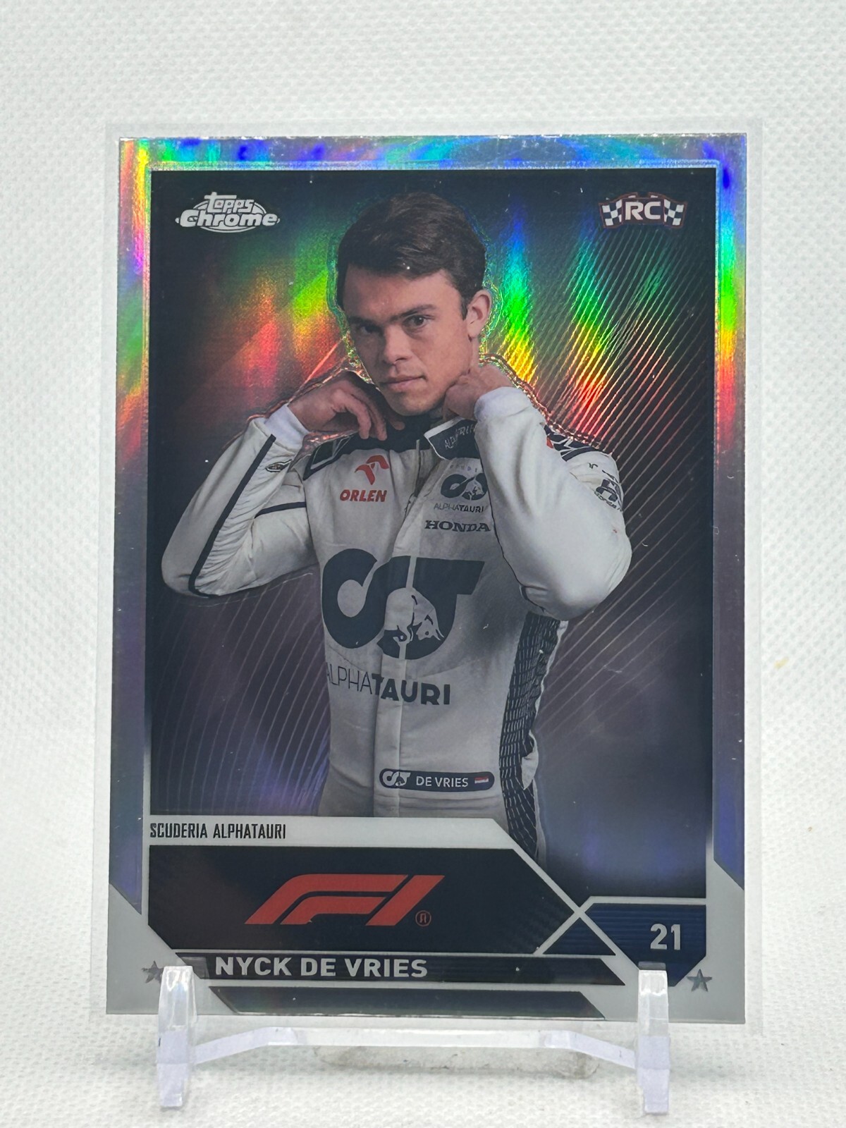 2023 Topps Chrome F1 Nyck De Vries Refractor RC Rookie #67