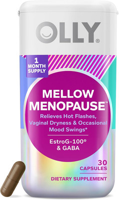 Mellow Menopause Supplements for Women, Supports Hot Flashes, Vaginal Dryness...
