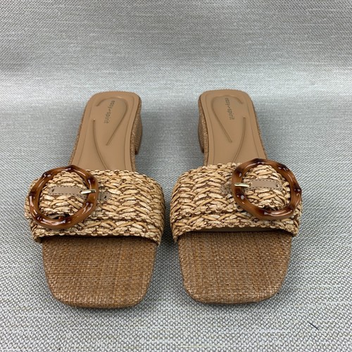 Easy Spirit Gatlin Slide Sandals Square Open Toe Buckle Design Block Heel 10M - Picture 7 of 12