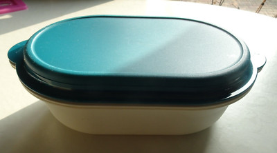 Tupperware Siebservierer Auftau-/Marinierbehälter mit Trennsteg grün 2,5l 4tlg