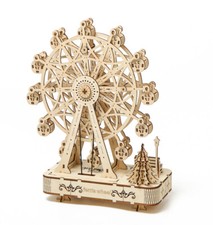 Wooden Three-dimensional Mechanical Gears Music Spin Ferris Wheel Puzzle Gift
