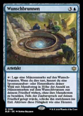 MTG WISHING WELL FOIL EXC - WUNSCHBRUNNEN 81 - BLB - GERMAN
