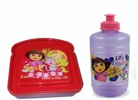 Dora The Explorer Girls Lunch Set Water Bottle & Sandwich Box Dora The Explorer Girls Lunch Set Water Bottle & Sandwich Box