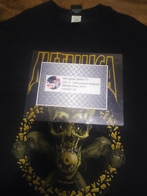 METALLICA no leaf clover 2001 tour XL T- Shirt Vintage 9/10 | eBay