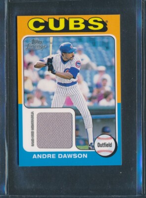 2011 Topps Lineage Mini GU Jersey Relic #75R-AD: ANDRE DAWSON Chicago Cubs HOF