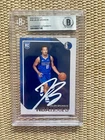 2018-19 NBA Hoops #243 Jalen Brunson Signed Card AUTO Beckett  RC Mavericks