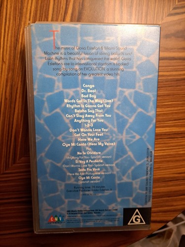 Gloria Estefan Evolution Video Collection VHS Greatest Hits 1990 Great Cond - Picture 2 of 7