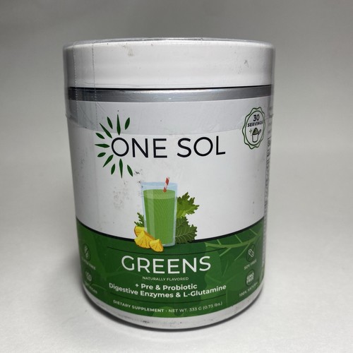 One Sol Greens Super Greens Powder - Fight Bloating & Improve Gut Health Ex 5/25