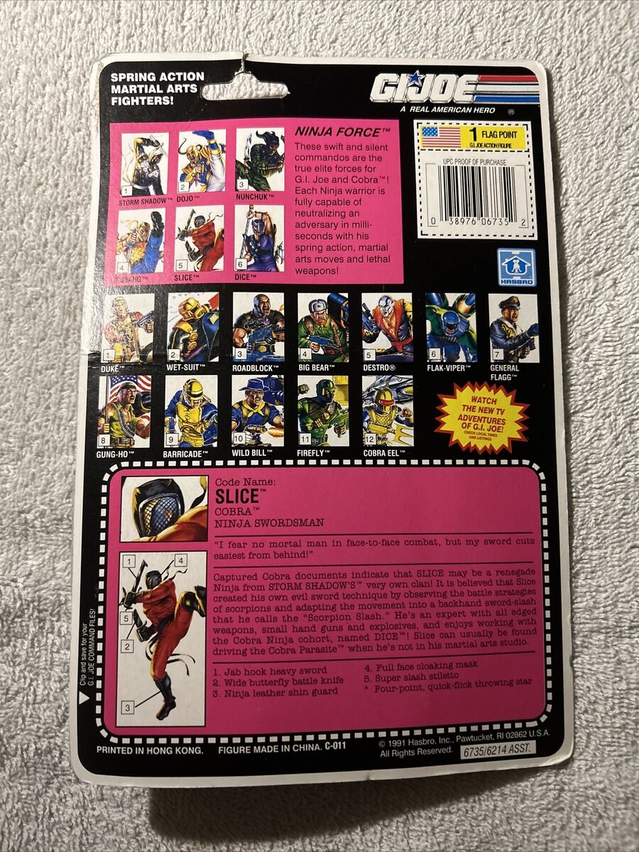 Vintage Hasbro Gi Joe Ninja Force 1992 Slice Action Figure Vintage Hasbro Gi Joe Ninja Force 1992 Slice Action Figure