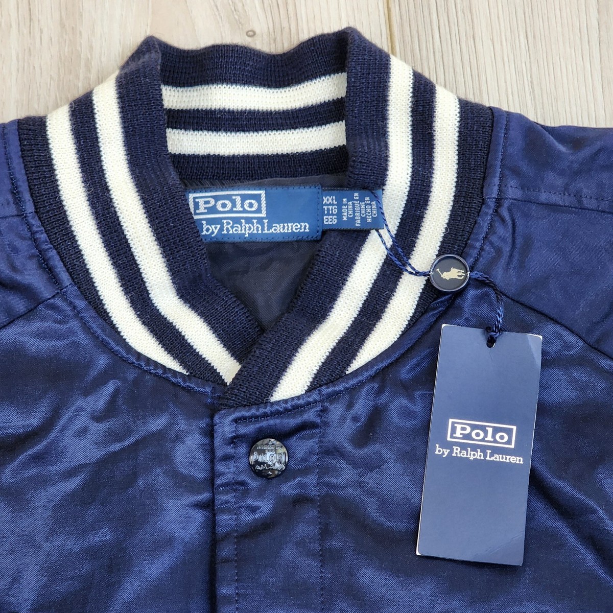 Polo Ralph Lauren Varsity Jacket Men's XXL Letterman Patchwork