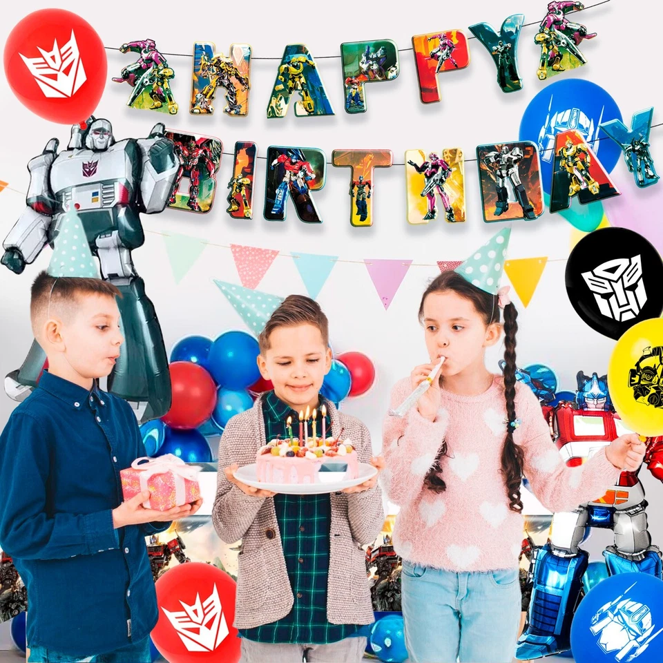 Трансформеры вечеринки украшения Bumblebee вечеринки расходные материалы Optimus вечеринки воздушные шары - Изображение 3 из 4