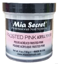 Mia Secret Professional Nail System Acrylic Powder - Frosted Pink 4 oz / 118g