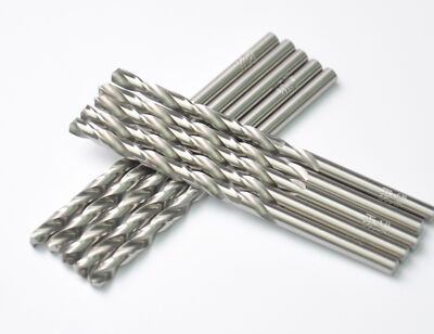 10pcs 13/64'' x3-5/8'' Jobber Length Drill Bits HSS M2 Fully Ground For Metal Wood