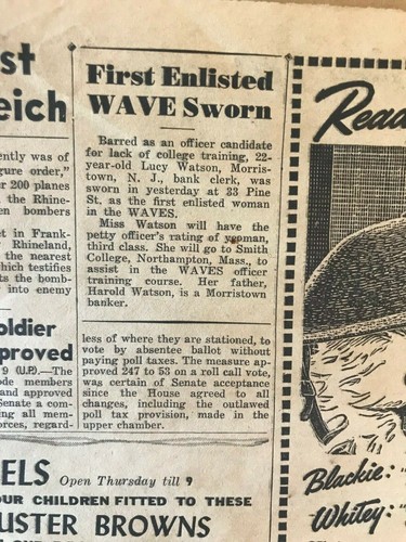 VINTAGE DAILY NEWS 10 WRZEŚNIA 1942 VOL. 24. NO. 66 - Zdjęcie 4 z 12