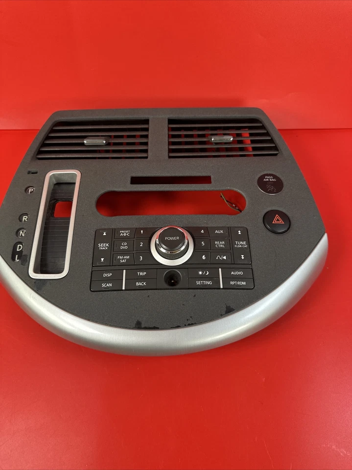 2007 2008 2009 NISSAN QUEST Climate A/C Radio Control Dash Console Bezel Trim - Image 3 of 4