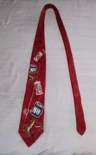 Vintage Red Bud Light Tie Budweiser I Love You Man Fishing Beer 58x4