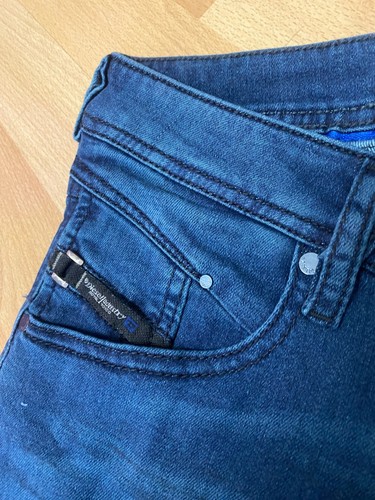 NWD MEN Diesel BELTHER STRETCH DENIM 0686A DARK BLUE STRAIGHT W28 L30 H6 - 第 3/8 張圖片