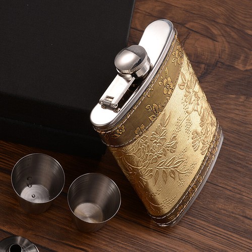 Portable Liquor Whiskey Alcohol Flagon Stainless Steel Hip Flask Wine Bottle NEW - Picture 10 of 12