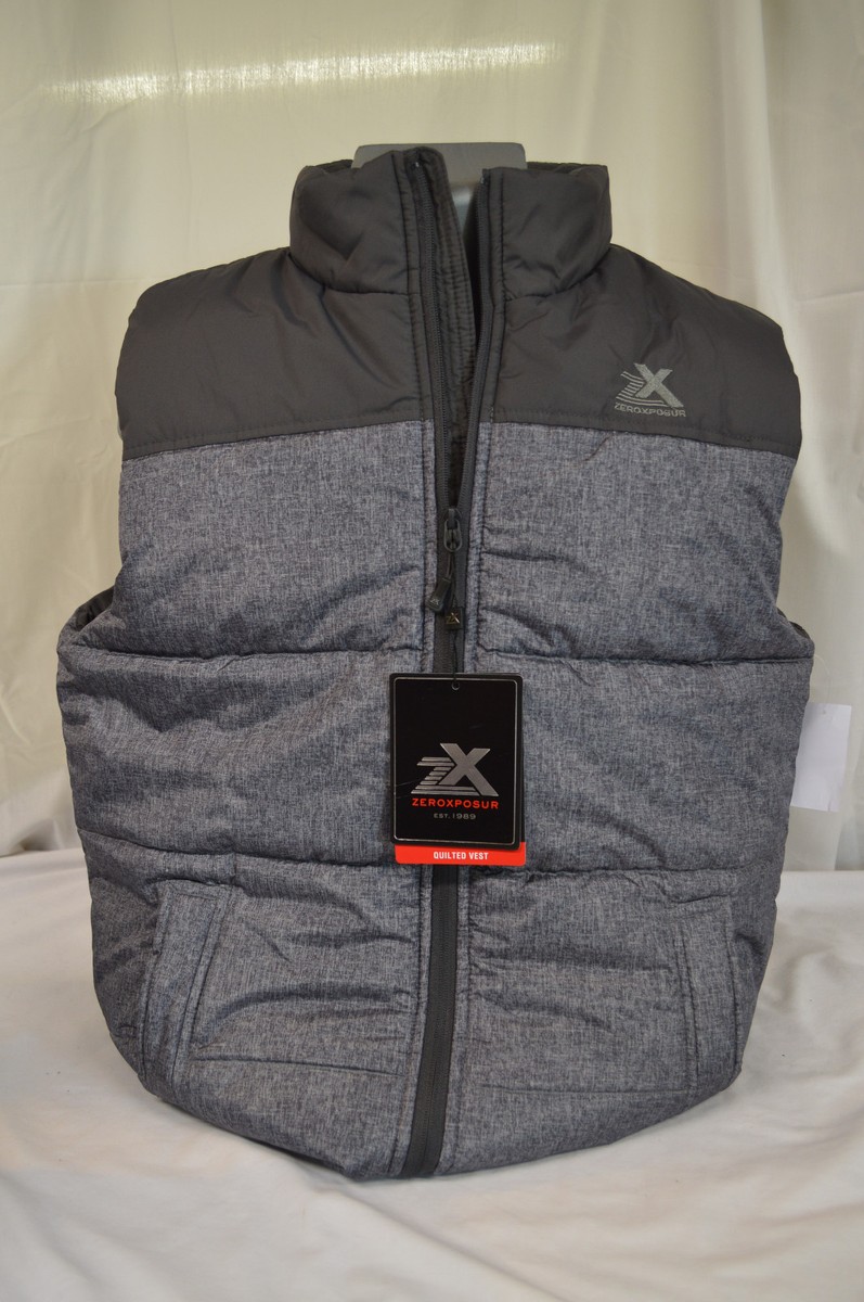 CresentDownWorks Vest【L】 NEW Men's ZeroXposure Vest, ThermoCloud, ZX Technology, Gray