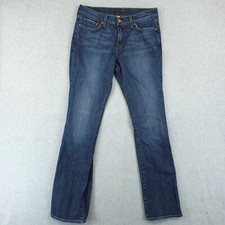 Lucky Brand Jeans Womens 8 Blue Medium Wash Straight Low Rise 30X32 USA Made