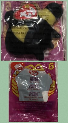 Bumble the Bee Ty 2000 Beanie Baby McDonald's Toy Item #6
