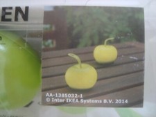 Ikea Solvinden Lights HT 2 1/2 " Battery operated Green LED Light Pack of 2 NEW