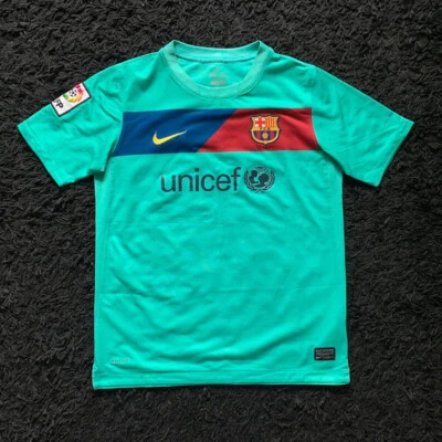 Maillot De Foot Nike FC Barcelone Extérieur Saison 2010-2011 Taille 12 / 13 Ans - Photo 1/4