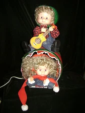 Santa's Best Barrel of Fun Animated Electric Christmas Figurine 21" High